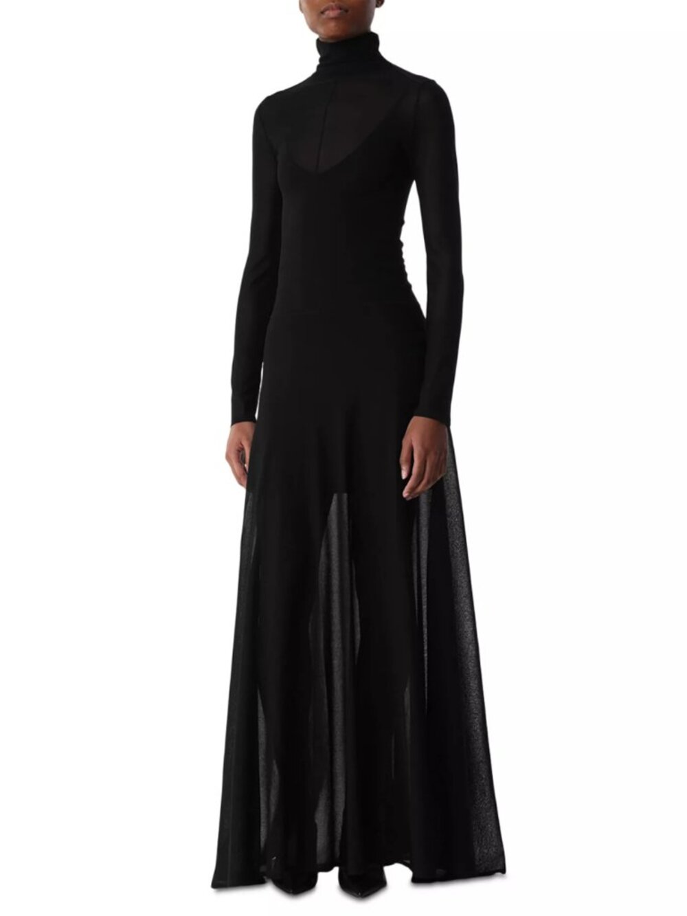 Jason Wu Collection Turtleneck Knit Maxi Dress Black Size S NWT - Picture 1 of 4